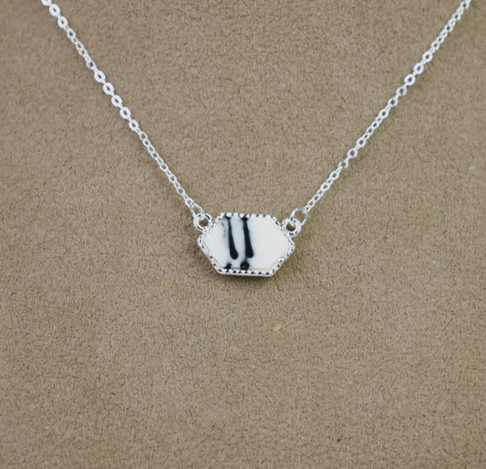 Annabelle Marble White Necklace