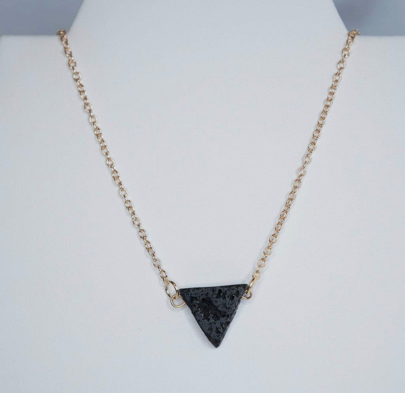 Triangle Lava Stone Necklace