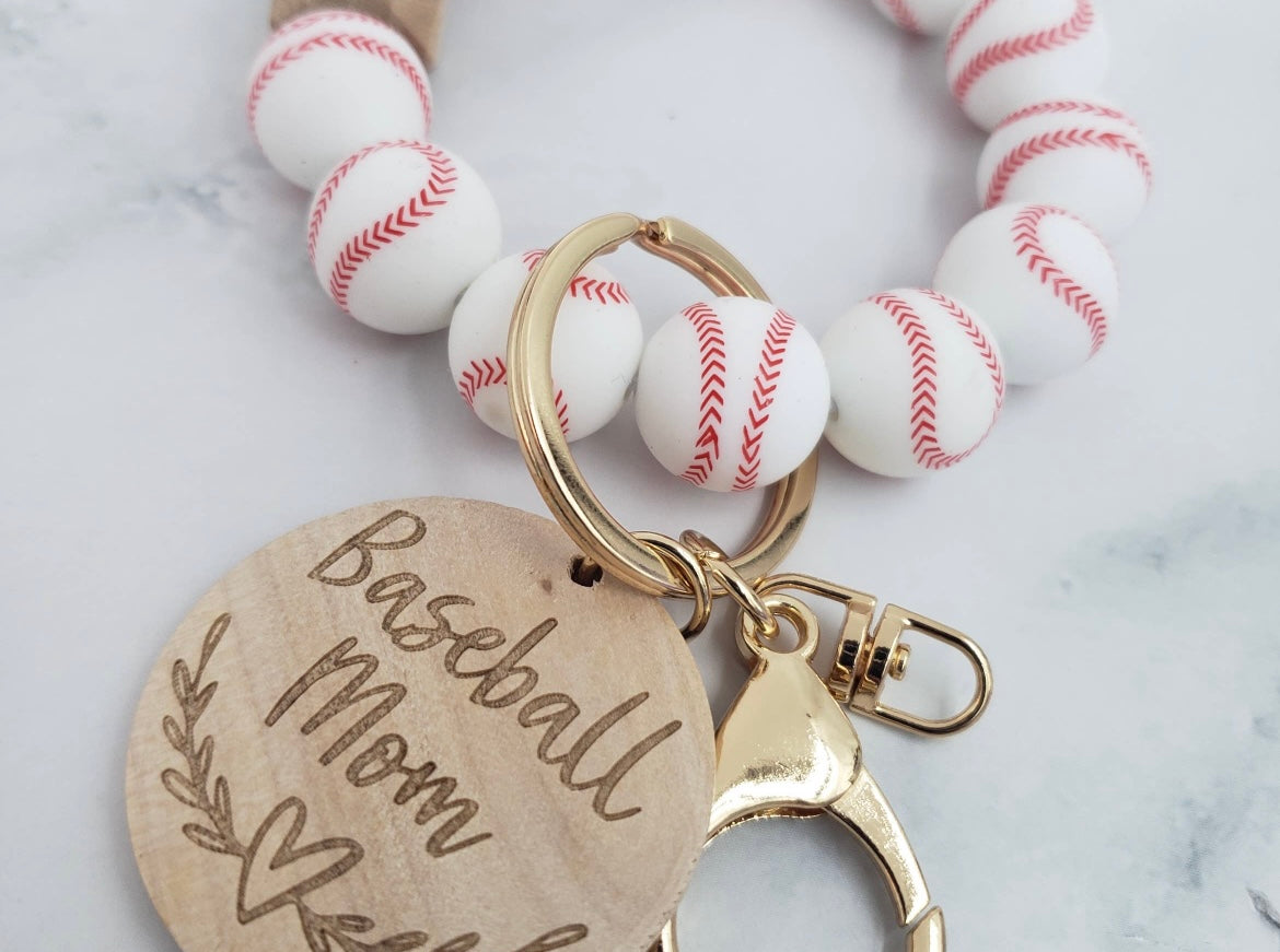 Baseball Mom Keychain