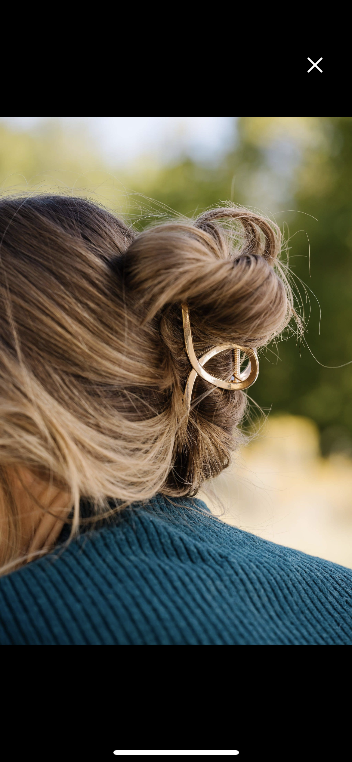 Gold Swirl Claw Clip