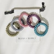 Blush & Bubbly Coil Hair Ties- Multi