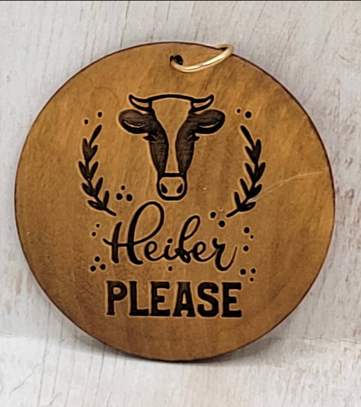 Heifer Please Keychain