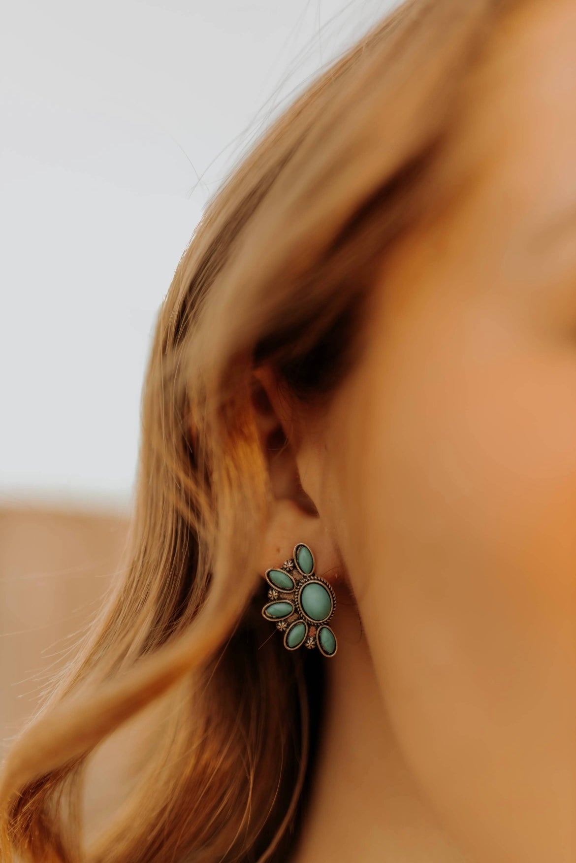 Turquoise Pendant Earrings