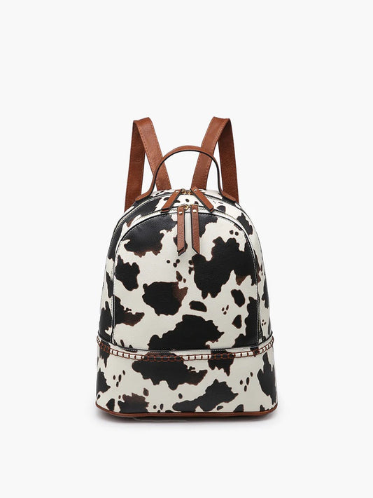 Marty Backpack-Cow Print